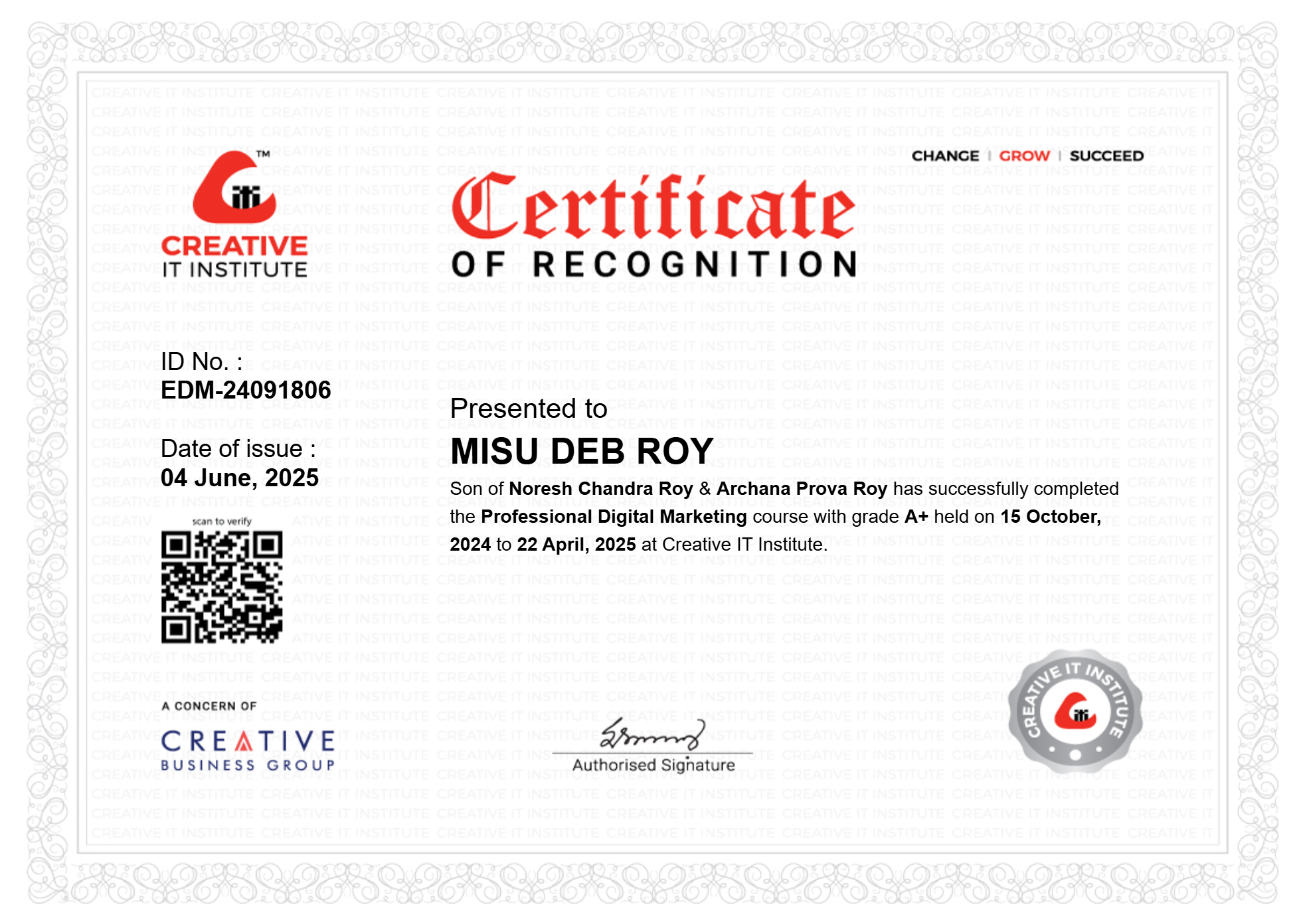 Digital Marketing Certificate